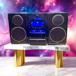 JVC CA-UCLP55B Micro Component System USB iPhone 2011 Clean Sound Rare